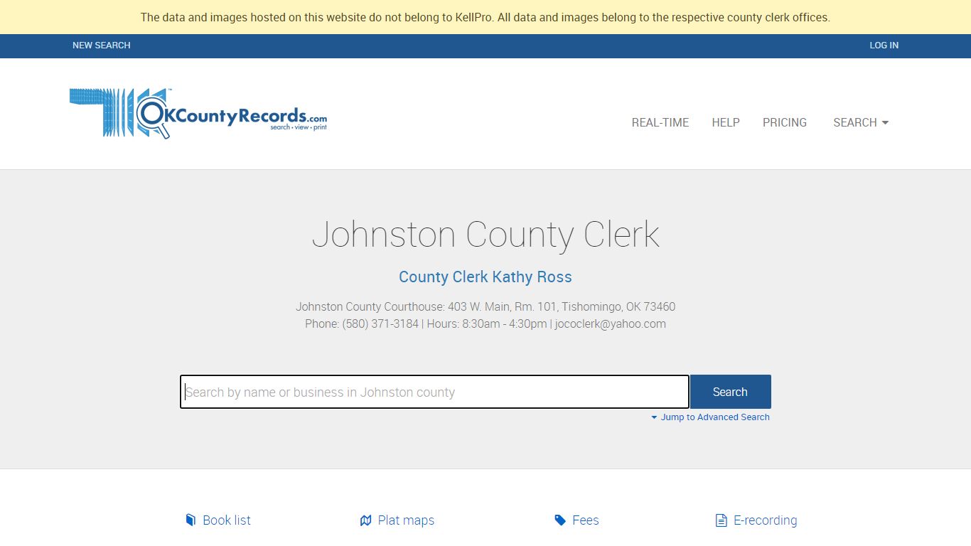 Johnston County - County Clerk Public Land Records for ...